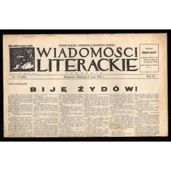 Wiadomości Literackie. Tygodnik. R.9 (1932). Nr 19 (436) (8 maja 1932)