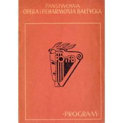 Państwowa Opera i Filharmonia Bałtycka w Gdańsku. Sezon koncertowy 1955/56. Program [autografy Aubrey Pankey, Maria Szmydówna]