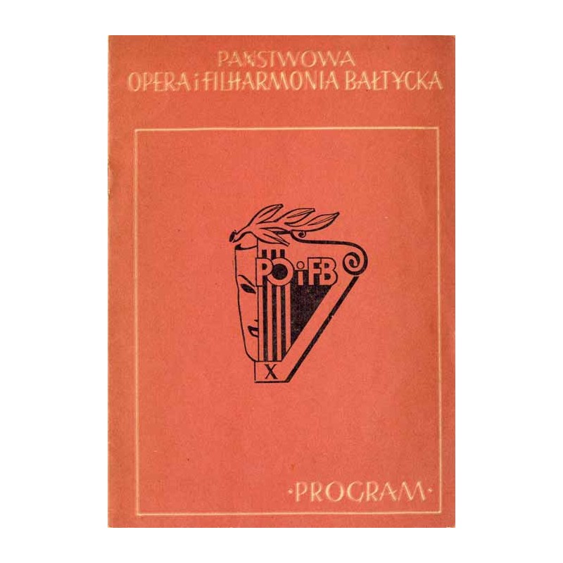 Państwowa Opera i Filharmonia Bałtycka w Gdańsku. Sezon koncertowy 1955/56. Program [autografy Aubrey Pankey, Maria Szmydówna]