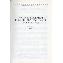 Rocznik Biblioteki Polskiej Akademii Nauk w Krakowie. R.25 (1980)