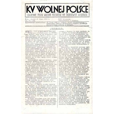 Ku Wolnej Polsce. Tygodnik Wojska Polskiego na Środkowym Wschodzie. Codzienne pismo Wojska Polskiego na Środkowym Wschodzie. 194