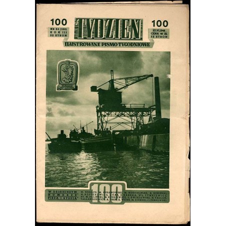 Tydzień. Ilustrowane pismo tygodniowe. R.3 (1948). Nr 24 (100) (27.06.1948)