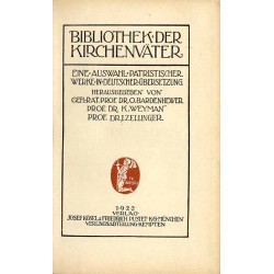 Bibliothek der Kirchenväter. Eine Auswahl Patristischer Werke in deutscher übersetzung. Reihe 1. B. 39. Chrysostomus Johannes: A