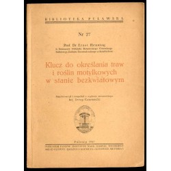 Klucz do określania traw i roślin motylkowych w stanie bezkwiatowym