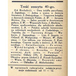 Tęcza. Ilustrowane pismo tygodniowe. R. 2 (1928). Z. 40 (6 października 1928) / Zofia Małachowska-Gerżabkowa / Jerzy Marlicz / a