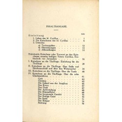 Bibliothek der Kirchenväter. Eine Auswahl Patristischer Werke in deutscher übersetzung. Reihe 1. B. 41: Cyrillus von Jerusalem: