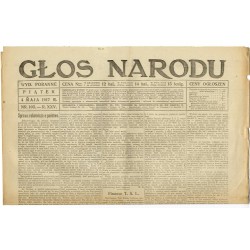 Głos Narodu. R.25 (1917). Nr 105 (4 maja 1917). Wydanie poranne