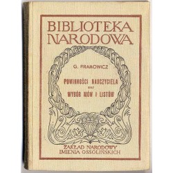 Powinności nauczyciela oraz wybór mów i listów