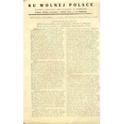 Ku Wolnej Polsce. Biuletyn codzienny Armii Polskiej na Wschodzie. (1943). Nr 313 (25 lipca 1943)