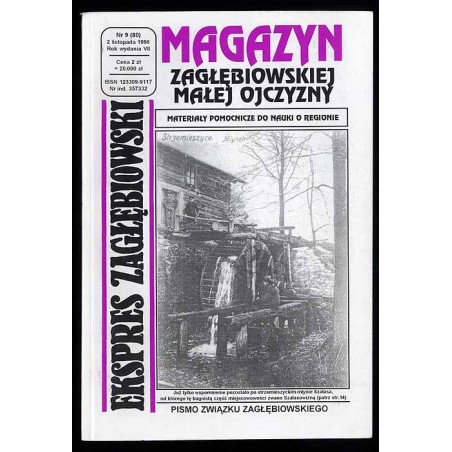 Ekspres Zagłębiowski. Magazyn. Niezależna gazeta miłośników Zagłębia Dąbrowskiego. R.7 (1996). Nr 9 (80)