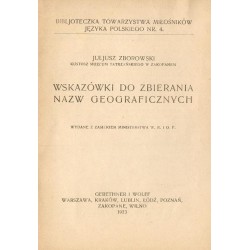 Wskazówki do zbierania nazw geograficznych