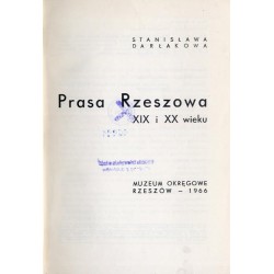 Prasa Rzeszowa XIX i XX wieku