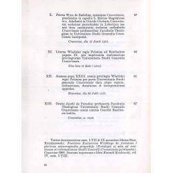Documents sur les Origines de l'Université de Cracovie
