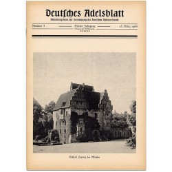 Deutsches Adelsblatt. 4. Jahrgang (1965). Nr 3 (15 III 1965) [Schloß Heynitz bei Meißen]