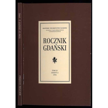 Rocznik Gdański. T.55. z.2 (1995)