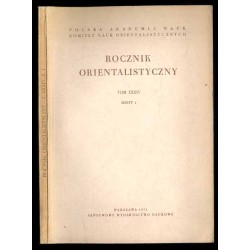 Rocznik Orientalistyczny. T.34 (1971). Z.1