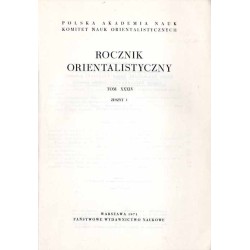 Rocznik Orientalistyczny. T.34 (1971). Z.1