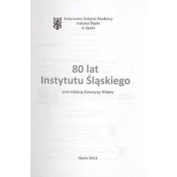 80 lat Instytutu Śląskiego