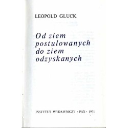 Od ziem postulowanych do ziem odzyskanych