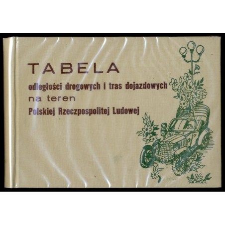 Tabela odległości drogowych i tras dojazdowych na teren Polskiej Rzeczpospolitej Ludowej