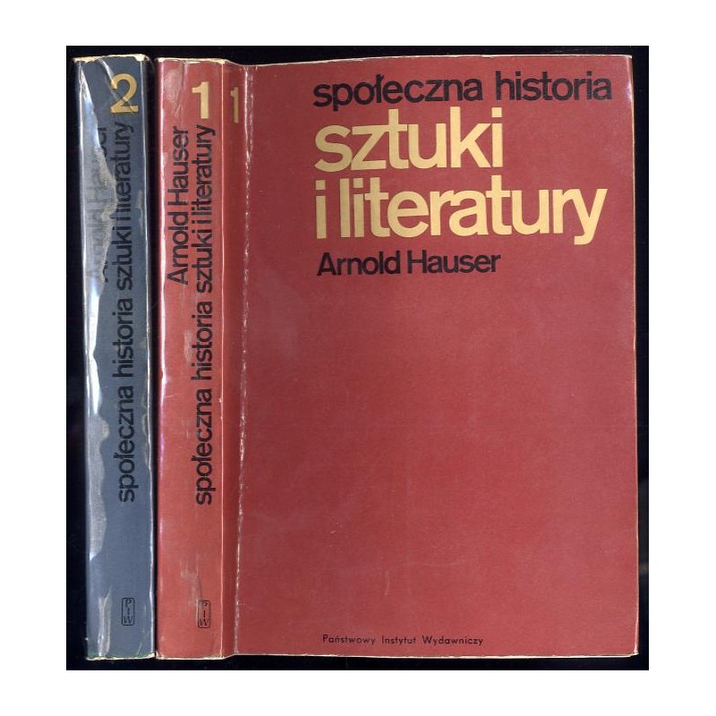 Społeczna historia sztuki i literatury. 2t. w 2 vol