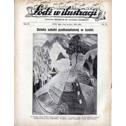 Łódź w Ilustracji. Dodatek niedzielny do "Kurjera Łódzkiego". R.3 (1926). Nr 50 (12 grudnia 1926)