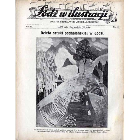 Łódź w Ilustracji. Dodatek niedzielny do "Kurjera Łódzkiego". R.3 (1926). Nr 50 (12 grudnia 1926)