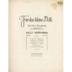 Für das kleine Volk. Zehn kleine Vortragstücke für Klavier. Op. 86
