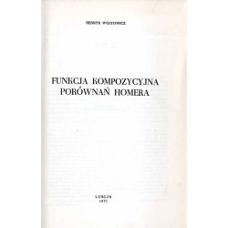 Funkcja kompozycyjna porównań Homera