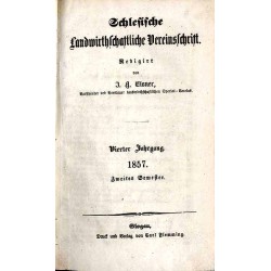 Schlesische Landwirthschaftliche Vereinsschrift. 4. Jahrgang (1857). 2. Semester