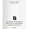 IX Międzynarodowe Biennale Ekslibrisu Współczesnego. Katalog