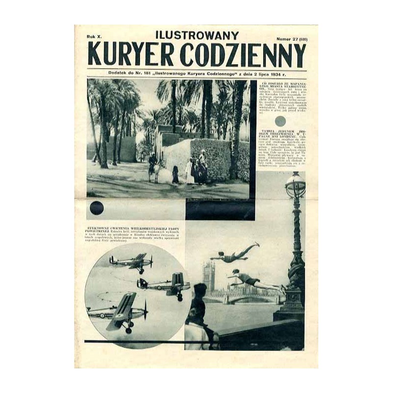 Ilustrowany Kurier Codzienny. Bezpłatny dodatek tygodniowy "Ilustrowanego Kuriera Codziennego" do nr 181. R.10 (1934). Nr 27 (50