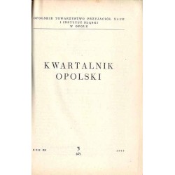Kwartalnik Opolski. R.12 (1966). Nr 3 (47)
