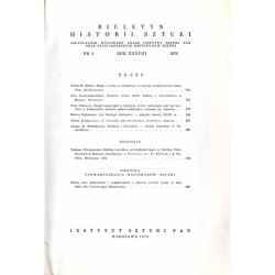 Biuletyn Historii Sztuki. R. 38 (1976). Nr 3 / gdański złotnik Jan Gotfryd Schlaubitz / Miejsce Piastowe (powiat krośnieński) /
