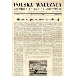 Polska Walcząca - Żołnierz polski na obczyźnie. Fighting Poland. Weekly for the Polish Forces. R.3 (1941). Nr 26 (28 czerwca 194