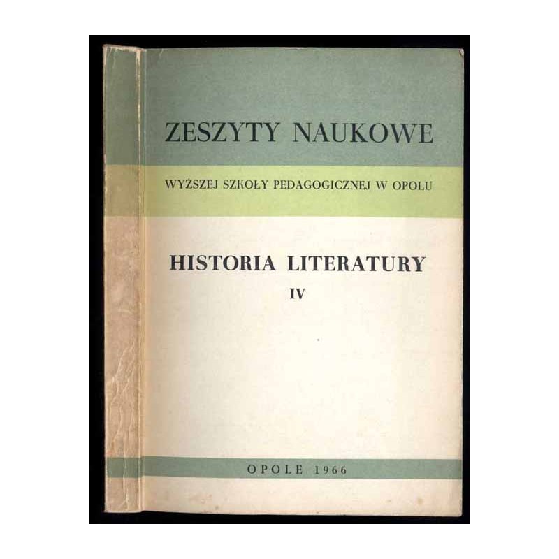 Historia literatury. T.4