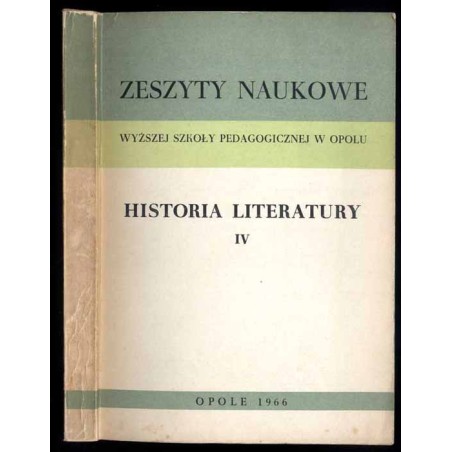 Historia literatury. T.4