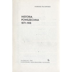 Historia powszechna 1871-1918