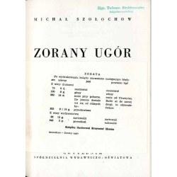 Zaorany ugór. Powieść