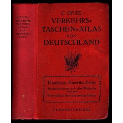 Verkehrs-Taschen-Atlas von Deutschland. Österreich, den ehemals deutschen Ländern und den anliegenden Grenzgebieten. Maßstab 1: