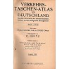 Verkehrs-Taschen-Atlas von Deutschland. Österreich, den ehemals deutschen Ländern und den anliegenden Grenzgebieten. Maßstab 1: