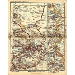 Verkehrs-Taschen-Atlas von Deutschland. Österreich, den ehemals deutschen Ländern und den anliegenden Grenzgebieten. Maßstab 1: