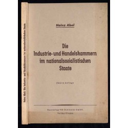 Die Industrie- und Handelskammern im nationalsozialistischen Staate