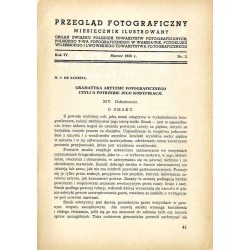 Przegląd Fotograficzny. Miesięcznik ilustrowany. Organ Związku Polskich Towarzystw Fotograficznych, Polskiego T-wa Fotograficzne