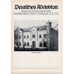 Deutsches Adelsblatt. 26. Jahrgang (1987). Nr 9 (15 IX 1987) [Lausnitz / Thüringen]