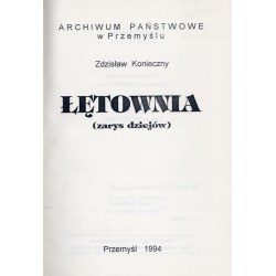 Łętownia. (Zarys dziejów)