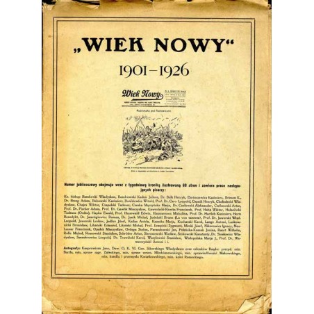 Wiek Nowy. Popularny dziennik ilustrowany. R. 26 (1926). Nr 7506 (4 lipca 1926). Wydanie jubileuszowe
