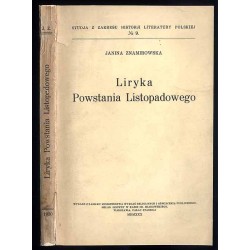 Liryka powstania listopadowego