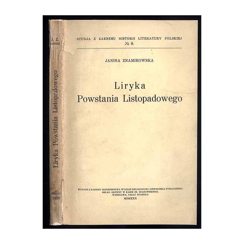 Liryka powstania listopadowego