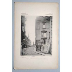 Bilderwerk schlesischer Kunstdenkmäler. Mappe III: Gesamtansichten. Tafel 179: Görlitz [Niemcy]. Blick in die Brüderstrasse vom